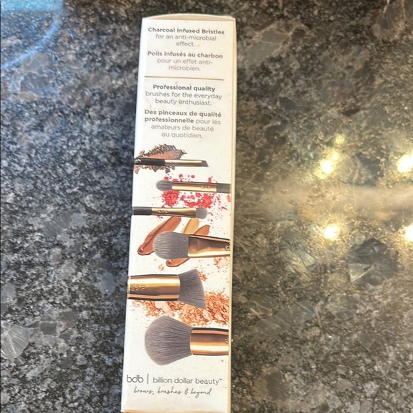 New! BDB Billion Dollar Brows Brushes Pro Brush Essentials 6 pc Charcoal Infused - Picture 2 of 6